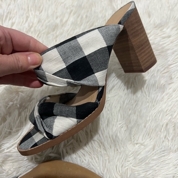 Madewell The Alexandria Mule in Gingham Check - size 6 - NEW - Picture 9 of 9